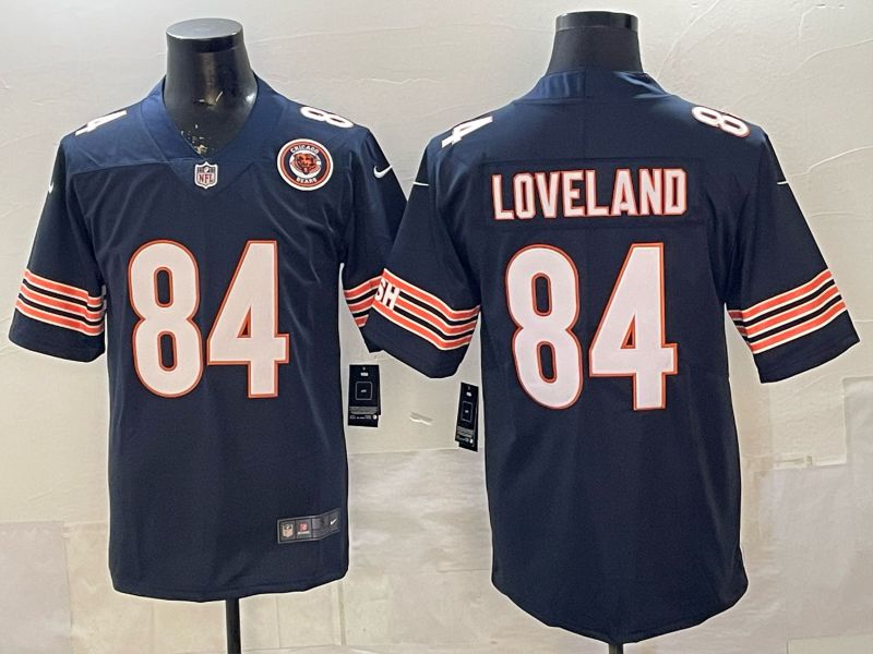 Men 2026 Chicago Bears #84 Loveland Blue Nike Limited NFL Jersey style 05->chicago bears->NFL Jersey